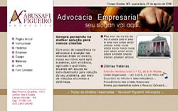 portfolio - sites desenvolvidos por Updev